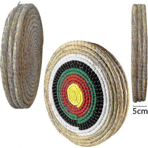 (As show, One size) Straw Archery Target, Hand-made Solid Outdoor Shooting Bows Shooting Darts