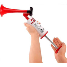 (As show, One size) Handheld Cheer Air Horn Fans Horn Trumpet Hand Pushing Air Horn Portable Cheering Horn Prop