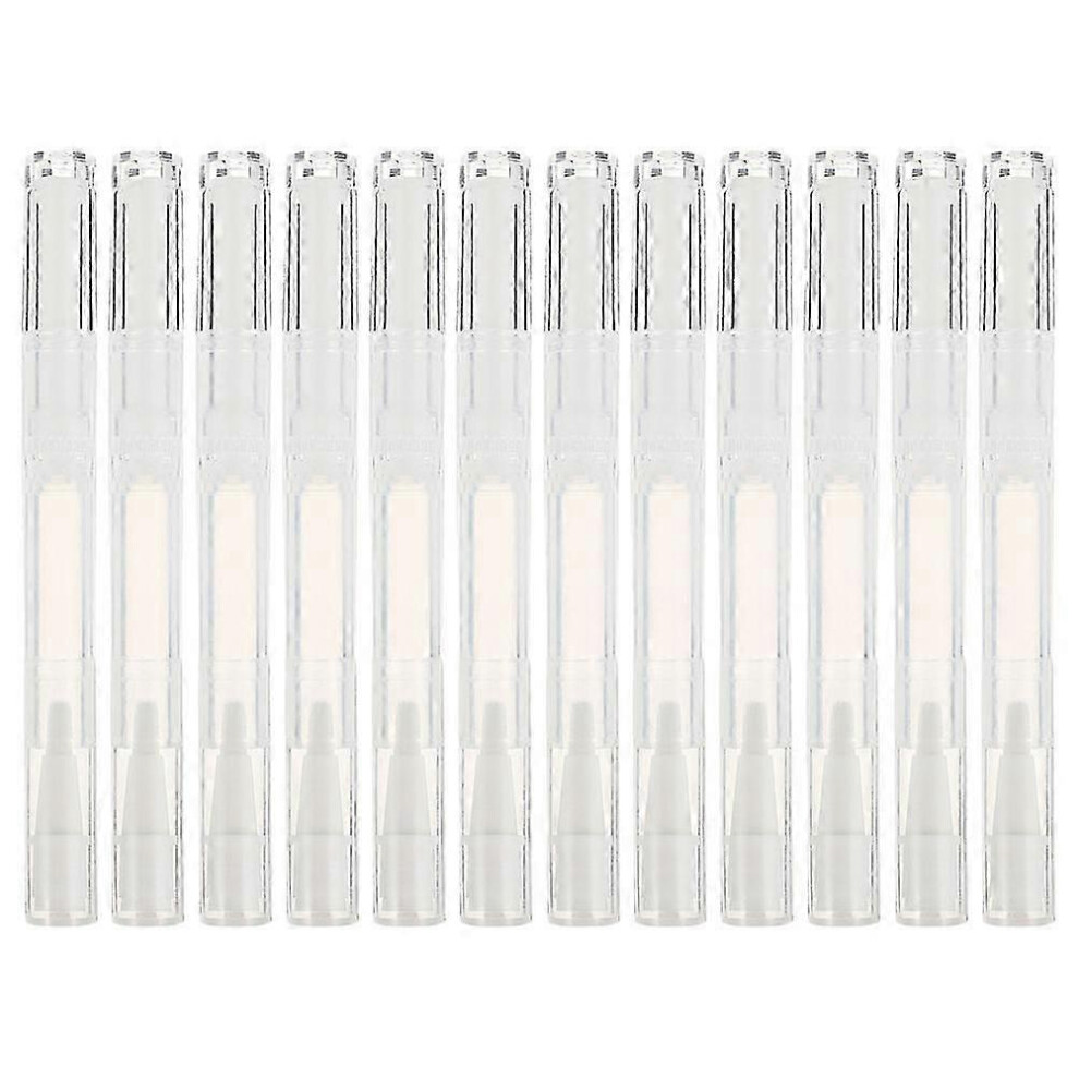 Kikidex White (As Show, One Size) 15 Pcs Nail Cuticle Oil Pen Cuticle Oil Applicator Refill Oil Pens Empty Cuticle Oil Pen Brush