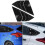 (Matte Black, One size) Rear Side Window Louvers for Focus ST RS Mk3 Hatchback (Matte Black) 1