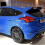 (Bright Black, One size) Rear Side Window Louvers for Focus ST RS Mk3 Hatchback (Matte Black) 2