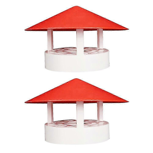 (As show, One size) 2pcs Practical Rainproof Smokestack Durable Smoke Funnel Protector