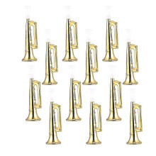 (As show, One size) 14pcs Plastic Trumpet Toys - Musical Cheering Props for Parties and Educational Fun