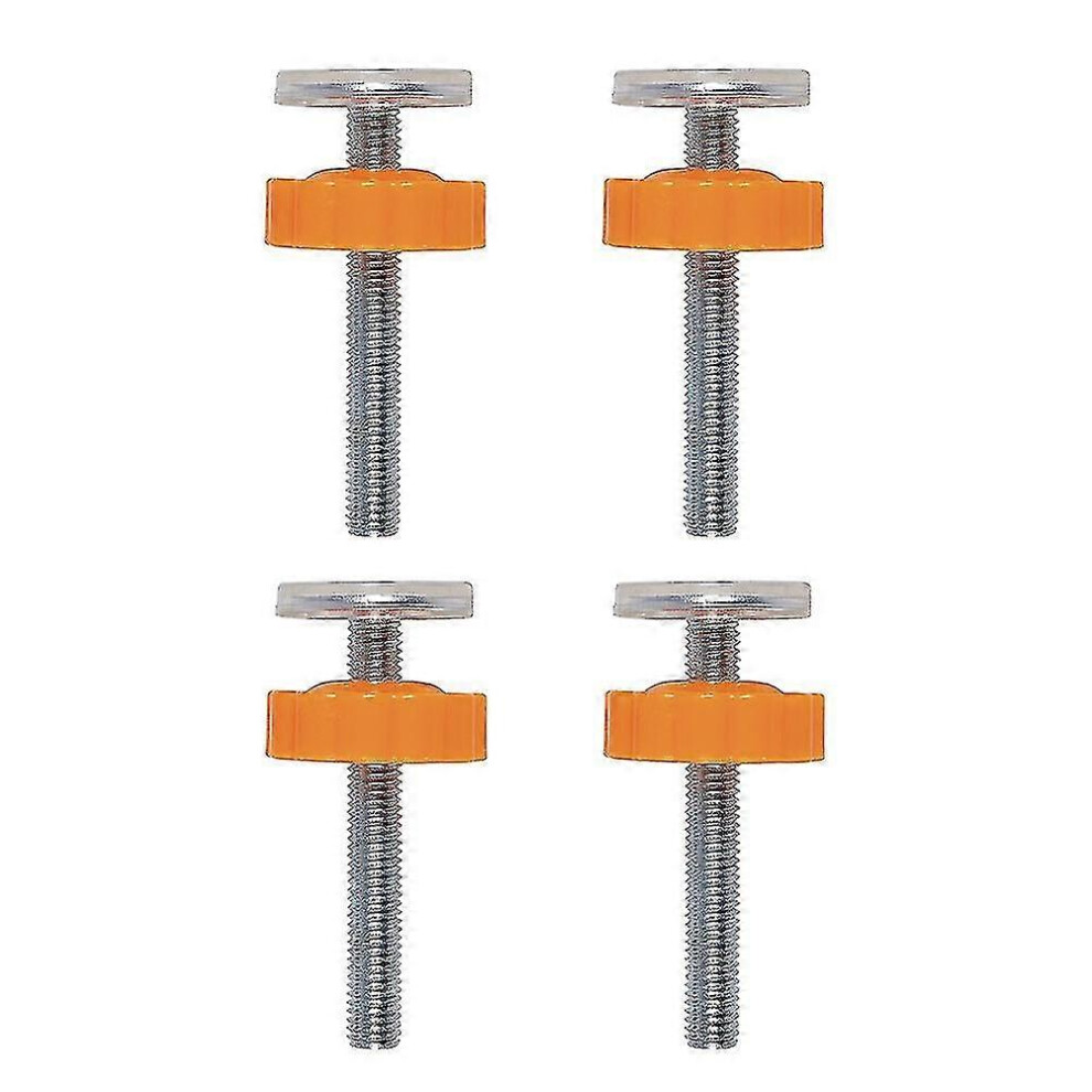 Kikidex (As Show, One Size) 4 Pcs Accessories Spindle Screw Mounted Bolts Kit - Baby Tension Gate Extender, Safety Gate Screws