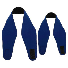 (As show, One size) 2pcs Swimming Headband Neoprene Adjustable Yoga Diving Ears Protection Hair Band for Kids Adult (Blue Sise L and Size M)