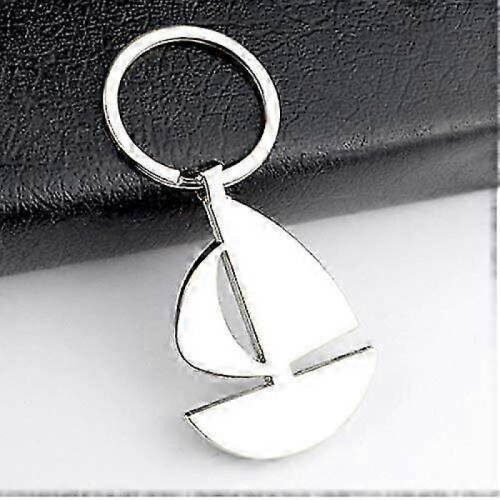 Keyring Ship Boat Sailboat Pendants Keychain Gift (silver 1pc) 2
