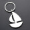 Keyring Ship Boat Sailboat Pendants Keychain Gift (silver 1pc) 2