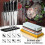 (As show, One size) Sharpening Stone with Angle Guide | Non-slip Bamboo Base | High-Quality Grit for Precision 5