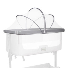 (As show, One size) White Mosquito Net for Cribs: Portable Two-Way Zipper Cover for Babies