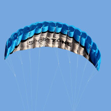 2.5m Dual Line 4 Colors Parafoil Parachute Sports Beach Kite Easy To Fly