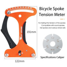 (1 pc, Orange) West Biking Bicycle Tool Spoke Tension Meter For Mtb Road Bike Wheel Spokes Chec