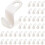 200 Pcs Clothes Hanger Connector Hooks, White Space-saving Hanger Extender Clips, Plastic Cascading Clothes Hooks 1
