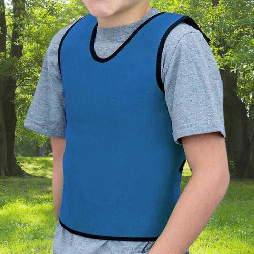 (Blue L12in x W20in) Sensory Vest Sensory Compression Vest Form-fitting Mood Processing Disorders Sleeveless Coverage Sensory Processing Vest 1