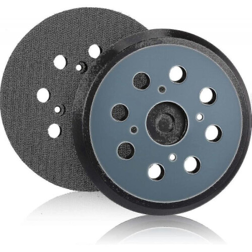 2 Pieces 125mm 8 Hole Hook And Loop Orbital Sander Pad Replacement Sanding Pad