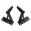 2 Pieces 80 Degree Foldable Lifting Bracket, Furniture Storage Rack Hinges, Black 1