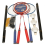 Badminton Set 4 Player with Rackets Net Stand Shuttlecocks Outdoor Game 1