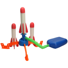 Rocket Launcher Toy with 3 Soft Foam Rockets Launches Up to 20ft Age 3 Plus