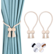 2PCS Magnetic Curtain Tie Backs, Curtain Tie Backs With Strong Magnet, Simple Modern Curtain Holdbacks For Thin Or Thick Home Office Window Drapery
