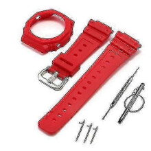 (For GA 2100  GA 2110, Red) Suitable For Silicone Watch Strap For Casioak Ga2100 Ga2110 Rubber Case Bezel Quality And Replaceme