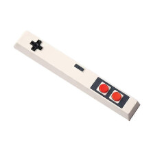 (As show, One size) Retro Gamepad Keycap 6.25U Spacebar Artisan Keycap ABS Material for MX Switches for Gaming Mechanical Keyboard White