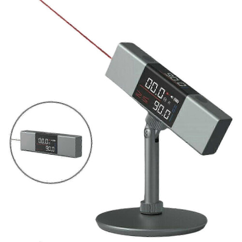 (As show, One size) 2 In 1 Laser Protractor Angle Measure Laser Level Ruler Type-c Charging Digital