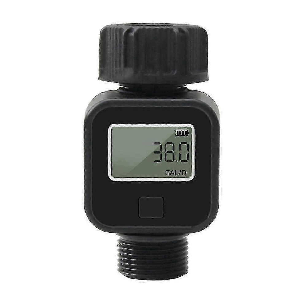 (As Show, One Size) Water Flow Recorder Digital Water Flow Meter 3/4In Hose Water Meter For Measuring Water Usage And Flow Outdoor Gardens 4631898209709