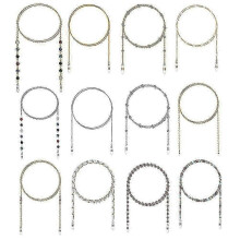 (As show, One size) 12pcs Eyeglasses Chain Decor Mask Hanging Chain Non-skid Eye Glasses Lanyard
