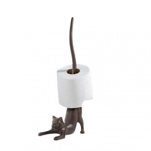 (Cat) Kitchen Roll Holder No Drilling Animal Shape Standing Paper Roll