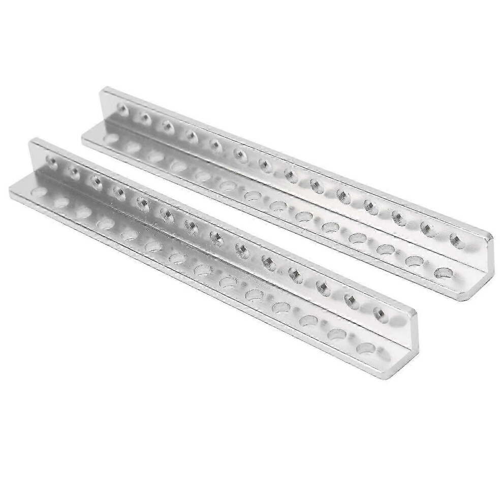(As Show, One Size) 2Pcs Robot Aluminum Beam Lshaped 14 Hole Industrial Supplies 12 X 12 X 120Mm 3103-0014-0120 4631898205305