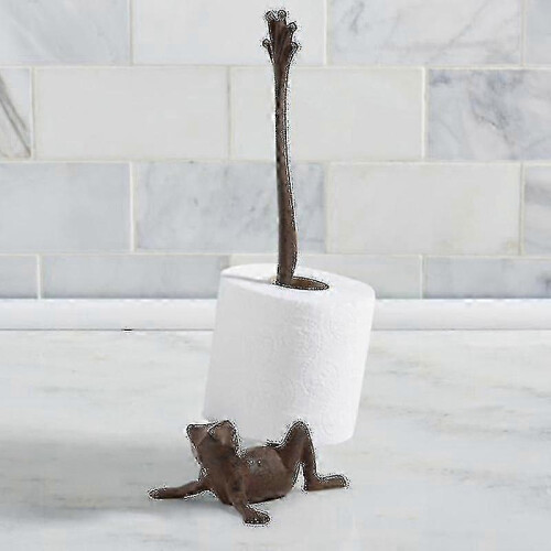 (Dog) Kitchen Roll Holder No Drilling Animal Shape Standing Paper Roll 2