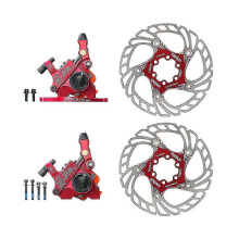 (As show, One size) Xim Road Vehicles Front And Rear Line Pull Disc Brakes 140 Disc Mountain Bikes Retrofitted With Hyd