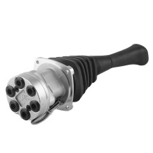(As show, One size) Excavator Joystick Alloy Steel 14556359 Control Handle Pilot Valve Joystick for EC210 Excavator LH