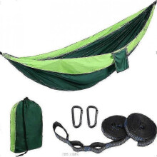 (M, Green) Wise Owl Outfitters Camping Hammock - Portable Hammock, Camping Accessories Single Or Double Hammock For Outdoor, Indoor W/tree Straps