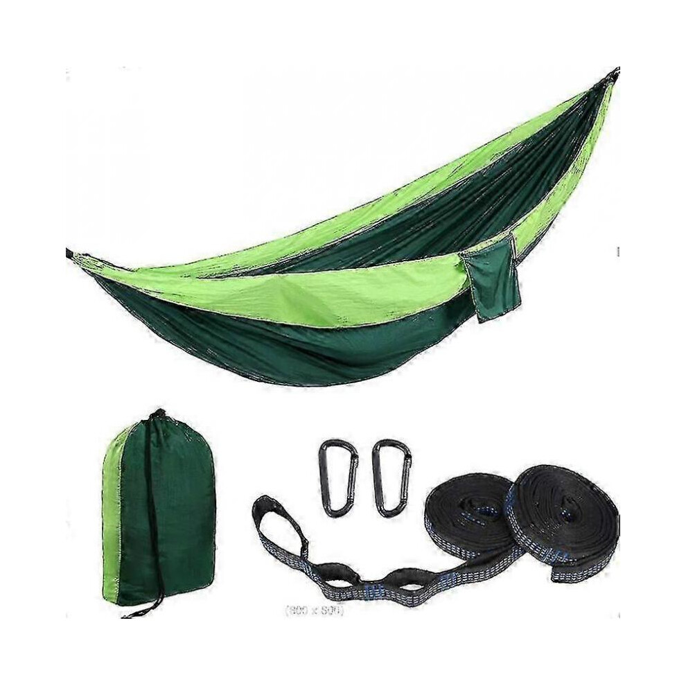 (L,Green)Wise Owl Outfitters Camping Hammock - Portable Hammock, Camping Accessories Single Or Double Hammock For Outdoor, Indoor W/tree Straps