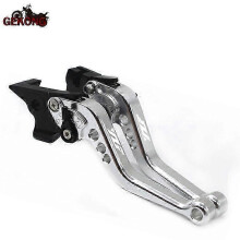 (Silver) For YAMAHA YZF R6 YZF R6 YZFR6 1999 2000 2001 2002 2003 2004 Motorcycle Accessories Short Brake Clutch Levers LOGO YZF| |