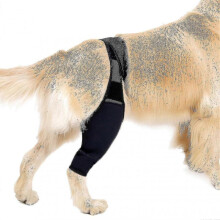 (X-Large, black) Dog Recovery Sleeve Front Rear Leg Support Brace For Injury Sprain Relieve Pain
