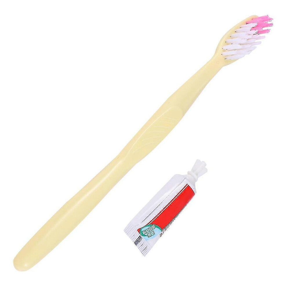 Kikidex (As Show, One Size) 100Pcs Disposable Toothbrushes With Toothpaste - For Travel Hotel Guest
