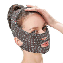 (Green, One size) V Line Facial Bandage High Elastic Double Chin Removal Strap Face Lifting Firming Bandage