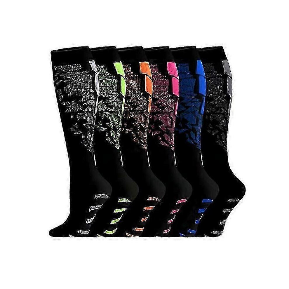Kikidex (S*M, One Size) 6 Pairs Copper Compression Socks For Women & Men