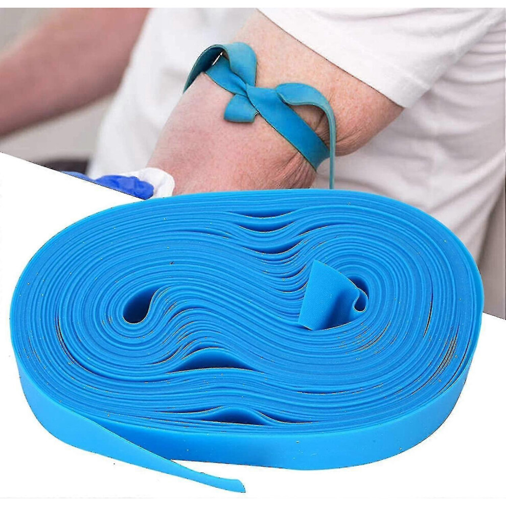 Kikidex (As Show, One Size) Disposable Tourniquet, 1 Roll Of Medical Tourniquet First Aid Bandages Emergency Hemostatic Tourniquet