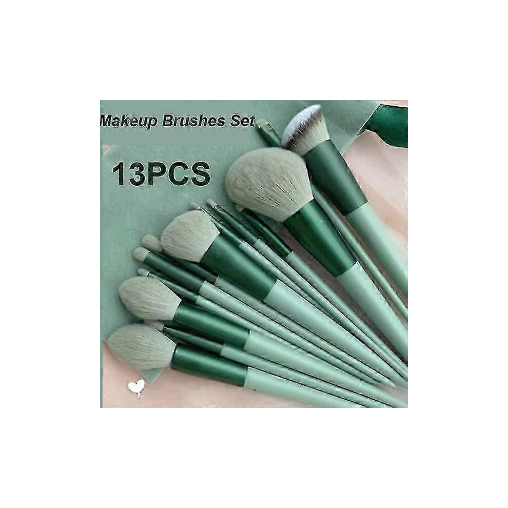 Kikidex (As Show, One Size) 13Pcs Makeup Brush Set Concealer Brush Blush Powder Brush Eye Shadow Foundation Brush Tools