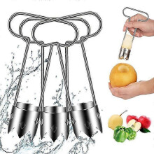 (3pcs, One size) 2025 Upgrade 304 Stainless Steel Core Remover, T-Type Fruit & Vegetable Corer, Red Bell Pepper Seed Corer, Universal Kitchen Gadget