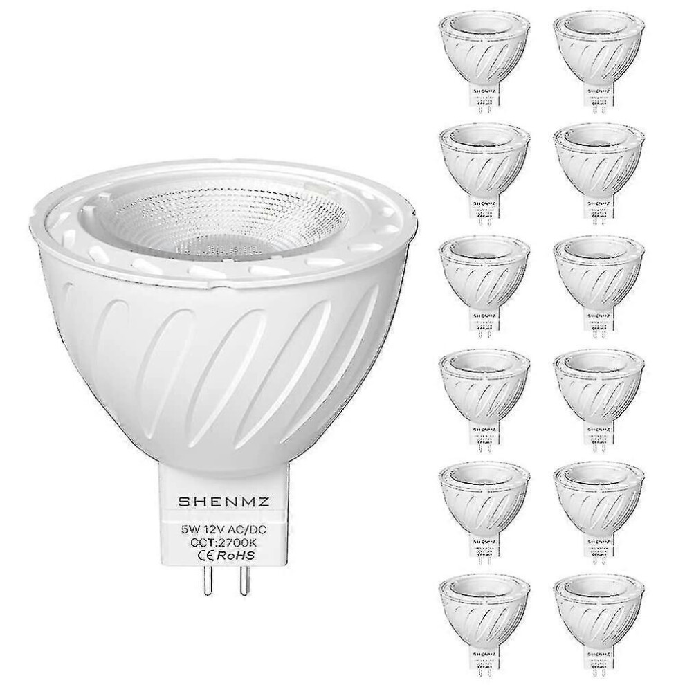 (As show, One size) 12 Pack MR16 LED Light Bulbs  50W Halogen Equivalent, Warm White-image-OPC-PHJKJDR-NEW