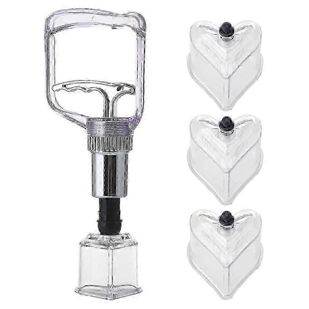Kikidex (As Show, One Size) Glass Cupping Set, 4 Piece Massage Cupping Set, Massage Cupping Set With Su