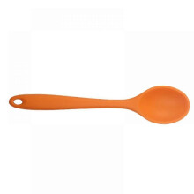 (As show, One size) Silicone Small Mi Ganging Household Dining Spoon Integrated Children's Dining Spoon Kitchen Salad Mixing Spoon Small Mi Spoon.