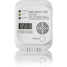 (As show, One size) Carbon Monoxide Detector, Battery Powered, Gas Detector With Display And Temperature Gauge