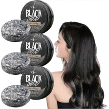 (3PCS) Gray Hair Reverse Bar, Black Soap for Gray Hair, Natural Ingredients Hair Shampoo Bar for Women Men Refresh Scalp  Restore Shiny Hair