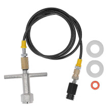 (As show, One size) Soda Maker Direct Adapter Connector with High Pressure Hose for CO2 Tank Cylinder CGA320 to TR21-4