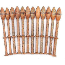 (As show, One size) 12 Piece Bobbin Lace Kit Wooden Antique Vintage Wooden Shuttle Weaving Tools Accessories for Knitting Crafts Bobbins