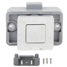 (As show, One size) Zinc Alloy Push Button Latch Lock Hardware for Boats RV Caravan Campers Cupboard Cabinet